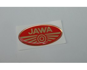 SAMOLEPKA GELOVÁ 3D - ZLATÁ/ČERVENÁ - (60X30MM) - STŘEDNÍ